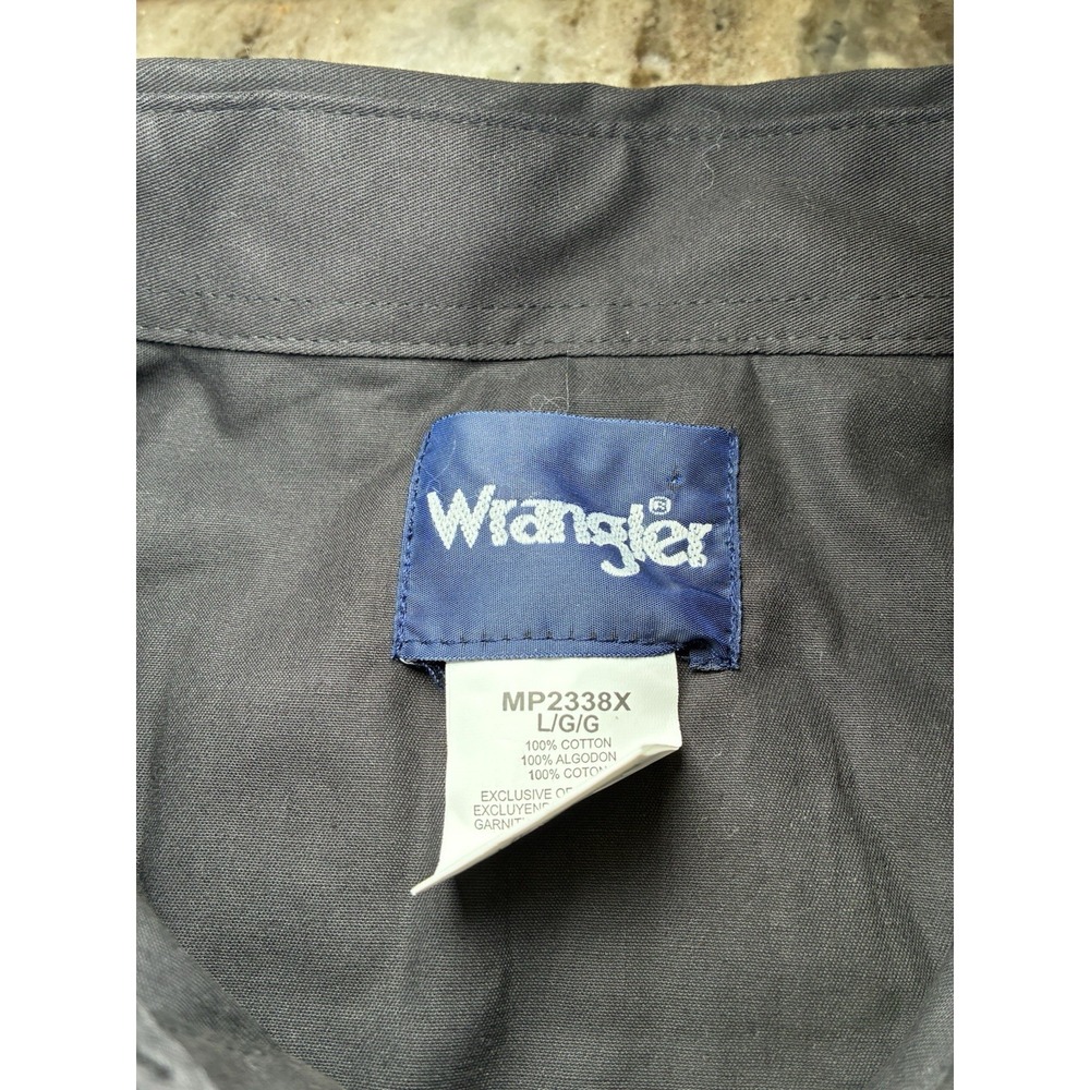 Wrangler Authentic Western Shirt . Mens Large, Black. Long Sleeve, BRAND NEW - Picture 5 of 10